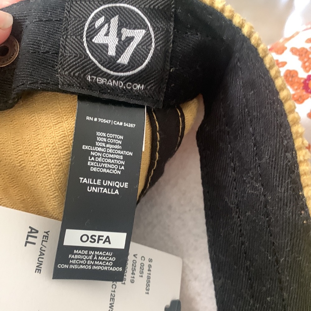 Corduroy 47 Brand Dolger LA hat brand - Picture 3 of 5